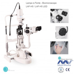 Lampe a fente DIGITALE type Haag Streit a cinq facteurs de grossissement