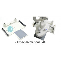 Lampe à fente trois grossissements type Zeiss LED platine métal