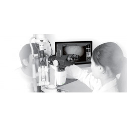 Lampe à fente biomicroscope numérique avec examen glandes de Meibomius