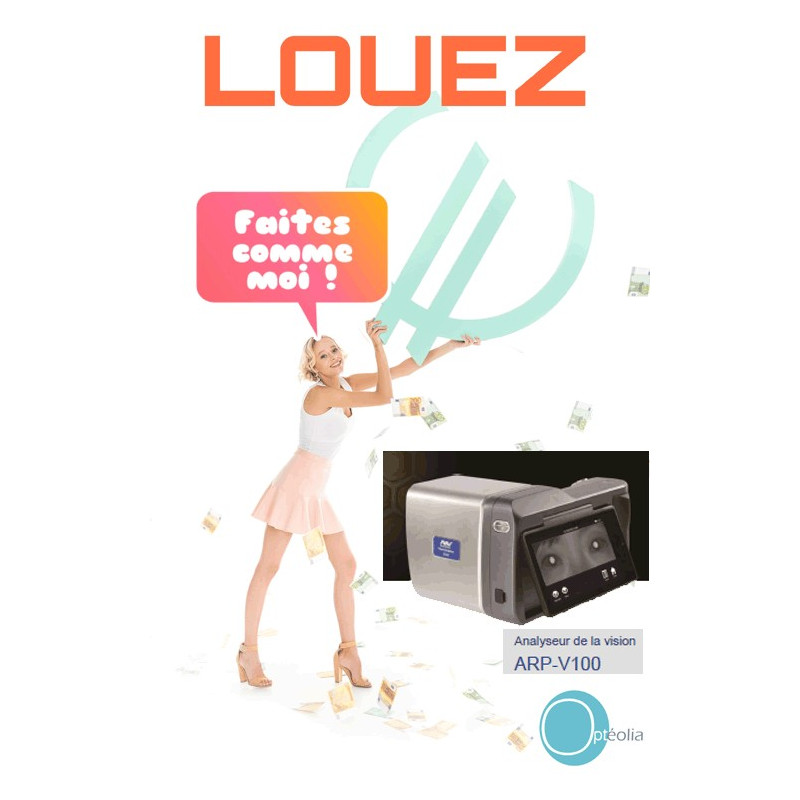 Location réfractomètre portable binoculaire et analyseur de vision