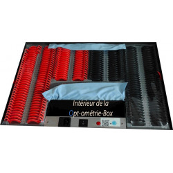 Valise de tests d'optométrie avec écran LCD et lentilles d'essais