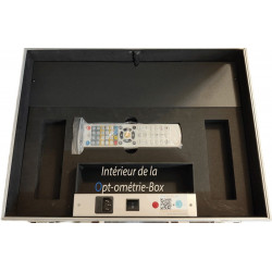 Valise de tests d'optométrie avec écran LCD et lentilles d'essais