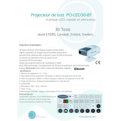 Projecteur optotypes LED Bluetooth