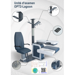 Unité d'examen Lagoon avec siège indépendant table pour 2 instruments version standard