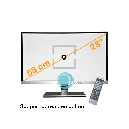 écran d'optotypes de 53 cm de diagonale. Non polarisé. Support mural fourni.