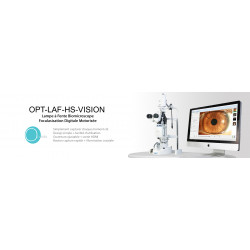 Lampe à fente biomicroscope à focalisation motorisée sortie HDMI