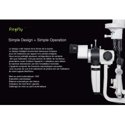 Lampe à fente biomicroscope à focalisation motorisée sortie HDMI