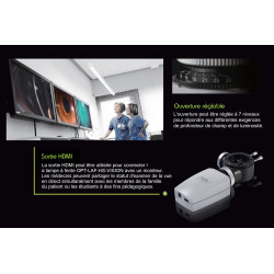 Lampe à fente biomicroscope numérique avec examen glandes de Meibomius