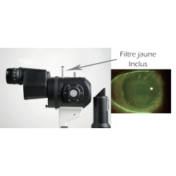 location Lampe à fente trois grossissements type Zeiss LED platine métal